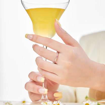 [Violet JW]Elegant Vivid Round Cut Daily Ring