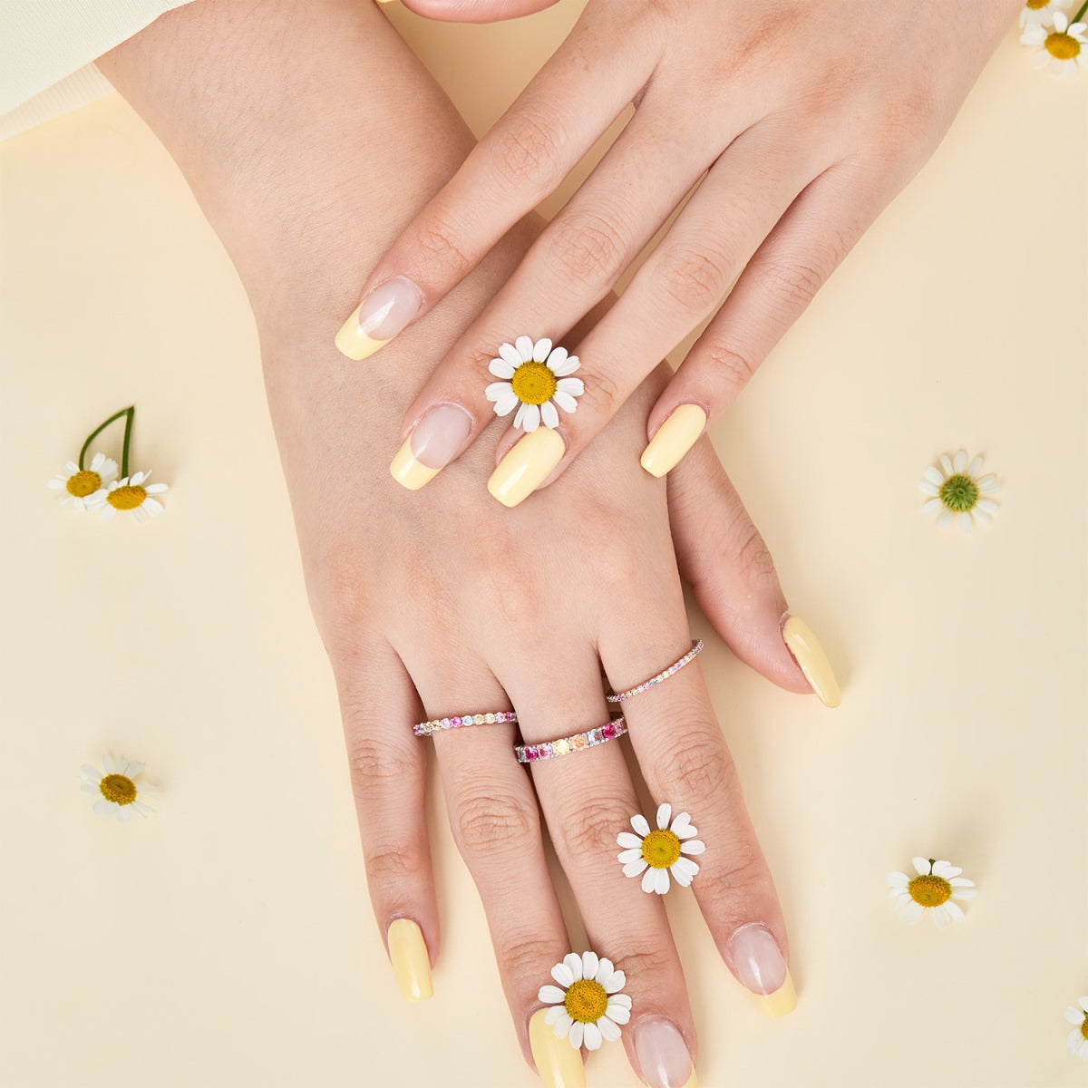 [Violet JW]Elegant Vivid Round Cut Daily Ring