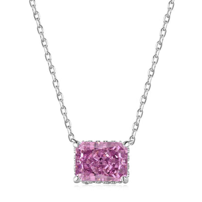 [Violet JW]Luxurious Square Shape Colorful Necalack