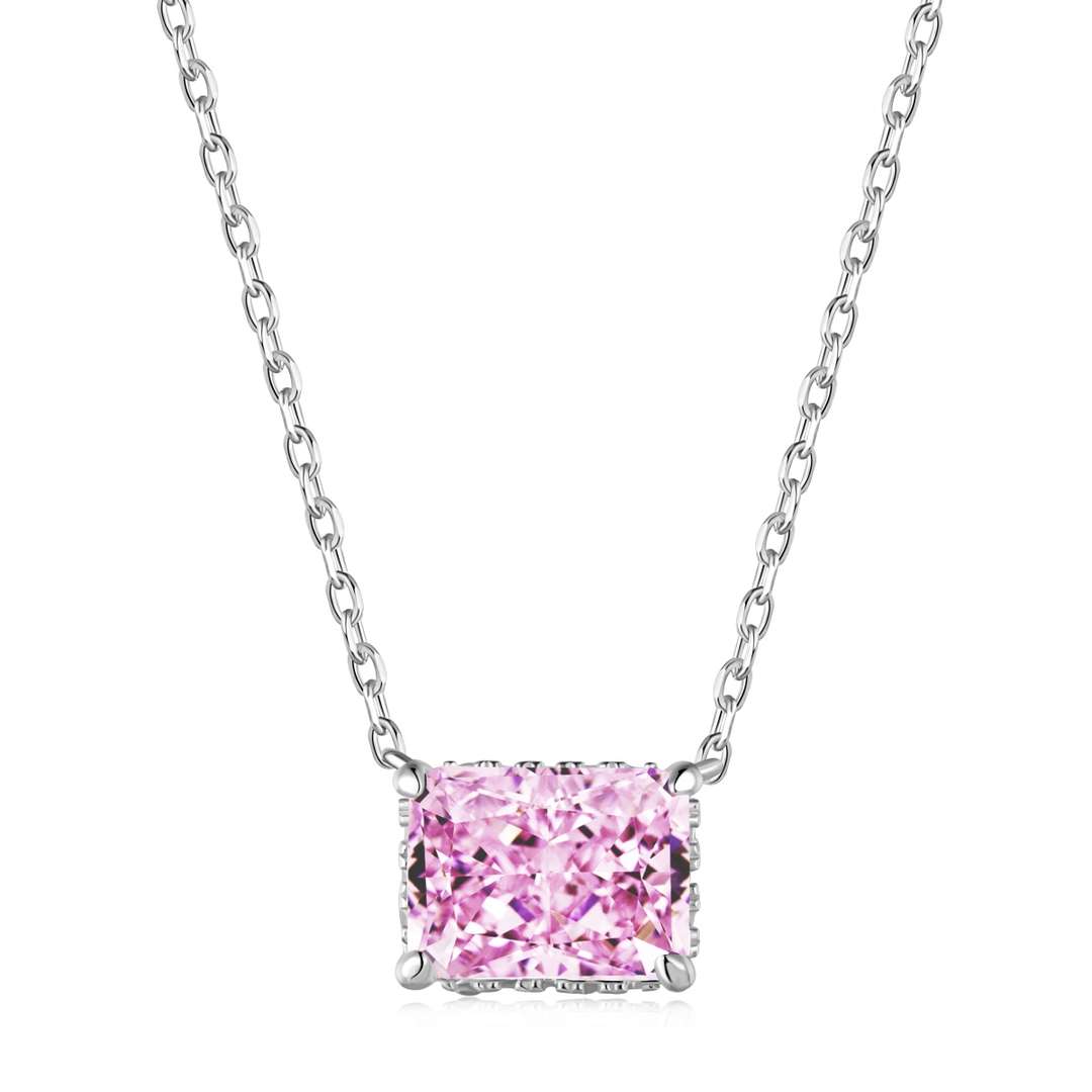 [Violet JW]Luxurious Square Shape Colorful Necalack