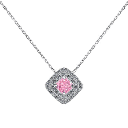 [Violet JW]Sparkling Asscher Cut Necklace