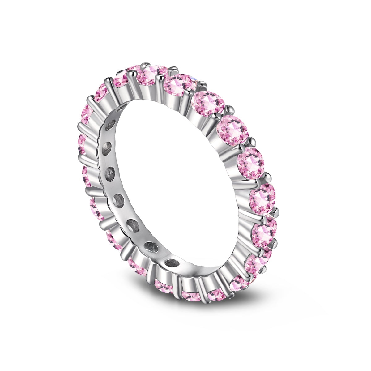 [Violet JW]Sparkling Round Cut Tennis Ring