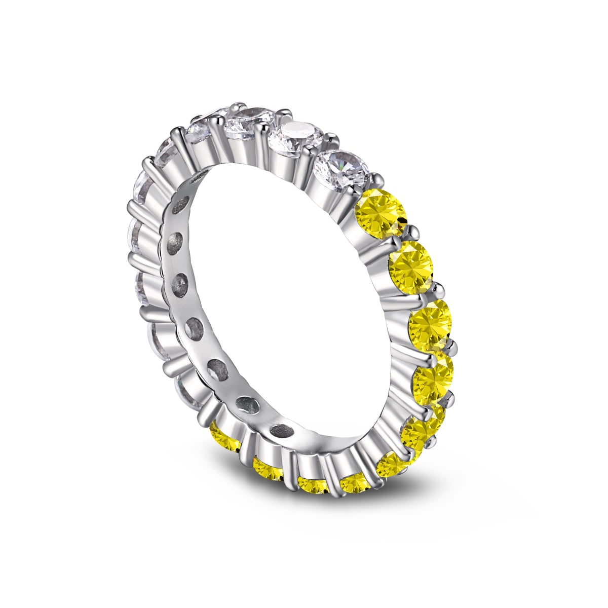 [Violet JW]Sparkling Round Cut Tennis Ring