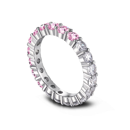 [Violet JW]Sparkling Round Cut Tennis Ring