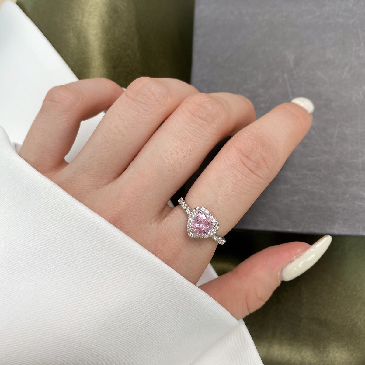 [Baslove]Eternity Spritziger romantischer Ring in Herzform für Liebhaber