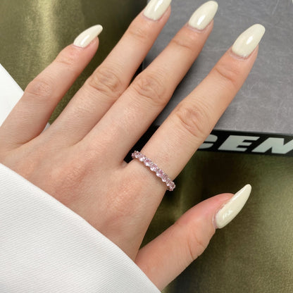 [Violet JW]Sparkling Round Cut Tennis Ring