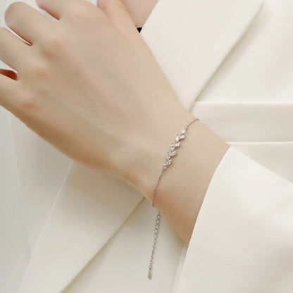 [Violet JW]Elegant Wheat Leaves Shape Bracelet