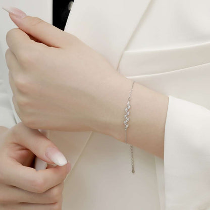 [Violet JW]Elegant Wheat Leaves Shape Bracelet