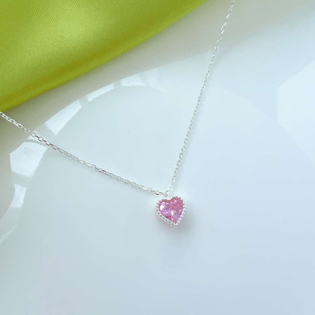 [Violet JW]Ornate Heart Shape Necklace