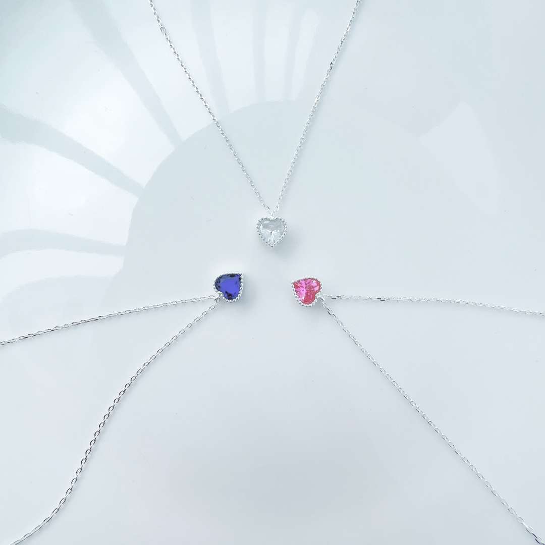 [Violet JW]Ornate Heart Shape Necklace