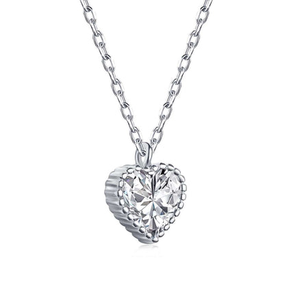 [Violet JW]Ornate Heart Shape Necklace