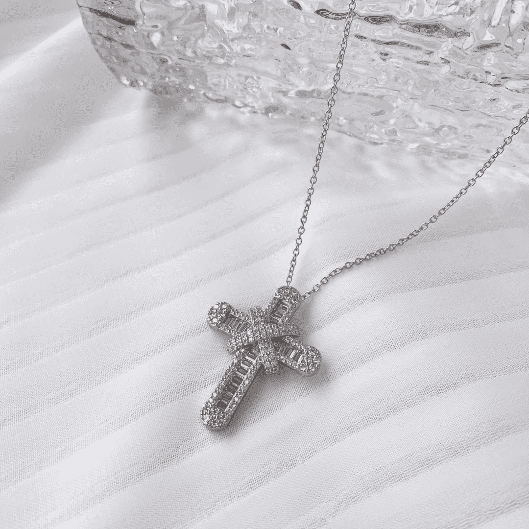 [Violet JW]Gypsophila With Dimonds Necklace