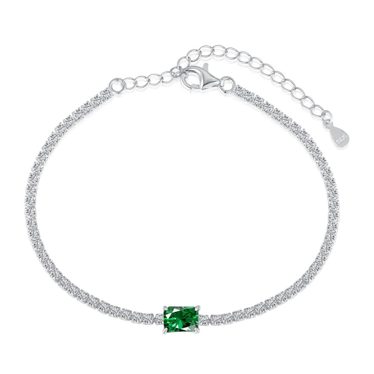 [Violet JW]1.0 Carat Unique Emerald Cut Banquet Bracelet