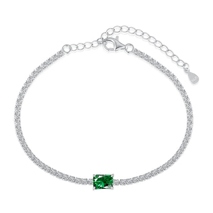 [Violet JW]1.0 Carat Unique Emerald Cut Banquet Bracelet