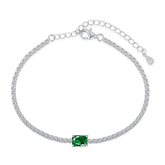 [Violet JW]1.0 Carat Unique Emerald Cut Banquet Bracelet