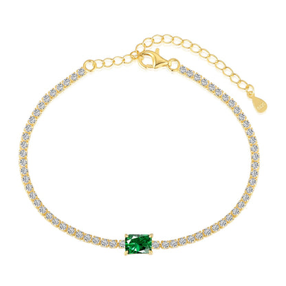 [Violet JW]1.0 Carat Unique Emerald Cut Banquet Bracelet