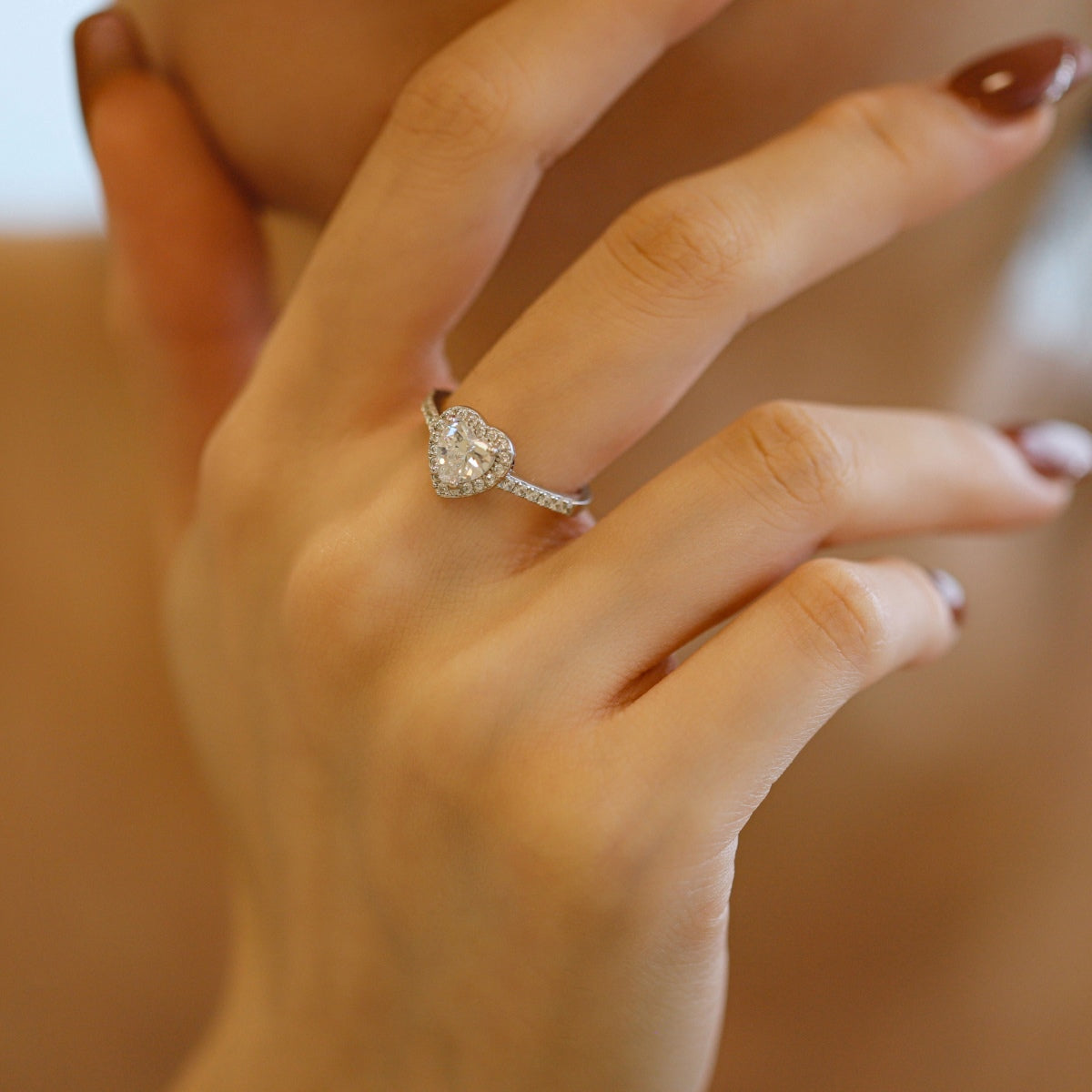 [Baslove]Eternity Spritziger romantischer Ring in Herzform für Liebhaber