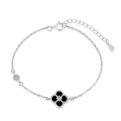 [Violet JW]Delicate Four Leaf Clover Bracelet