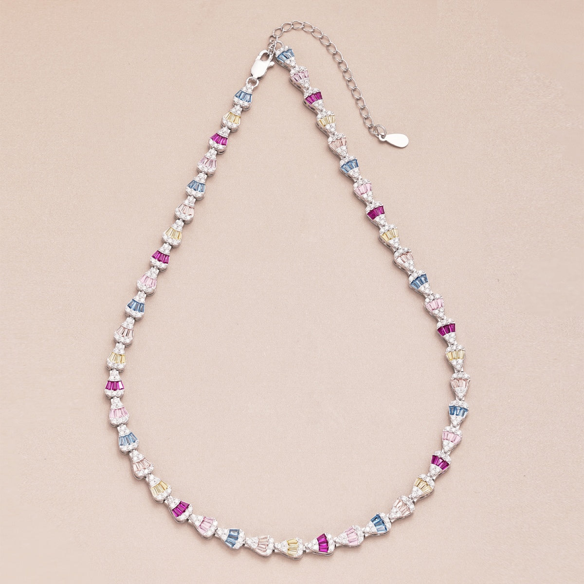 [Violet JW]Radiant Colorful Rainbow Necklace