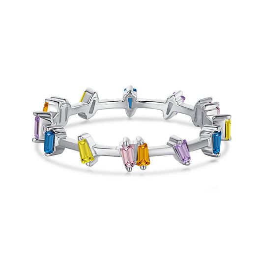 [Violet JW]Unique Trapezoid Cut Daily Ring