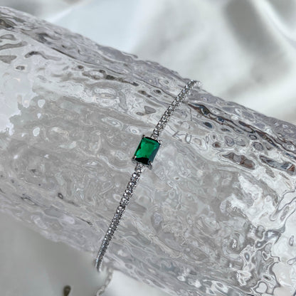 [Violet JW]1.0 Carat Unique Emerald Cut Banquet Bracelet