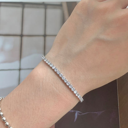 [Baslove] Funkelndes Armband im Rundschliff für jeden Tag
