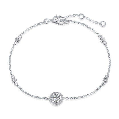 [Violet JW]Dazzling Round Cut Shape Bracelet