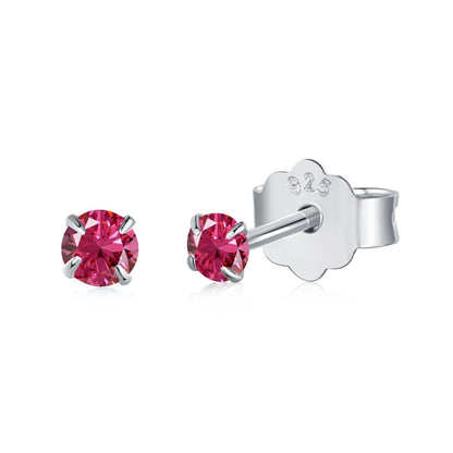 [Violet JW]Delicate Solitaire Earrings