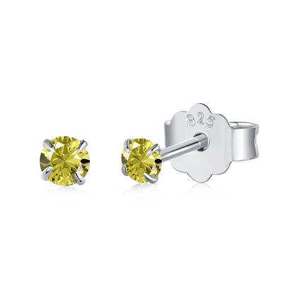 [Violet JW]Delicate Solitaire Earrings