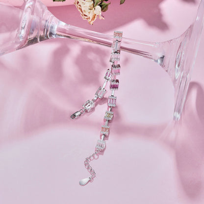[Violet JW]Dainty Charming Emerald Cut Daily Bracelet
