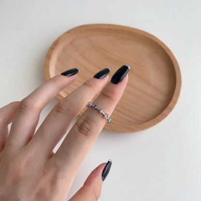 [Violet JW]Unique Trapezoid Cut Daily Ring