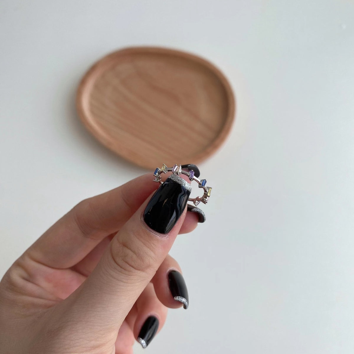[Violet JW]Unique Trapezoid Cut Daily Ring