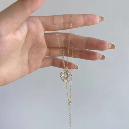 [Violet JW]Ornate Heart Cut Flower Shape Necklace