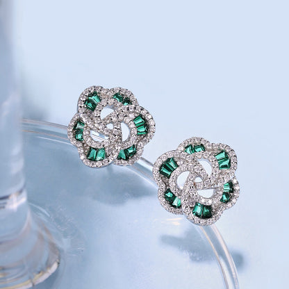 [Violet JW]Exquisite Flower Shape Daily Earrings