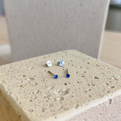 [Violet JW]Delicate Solitaire Earrings