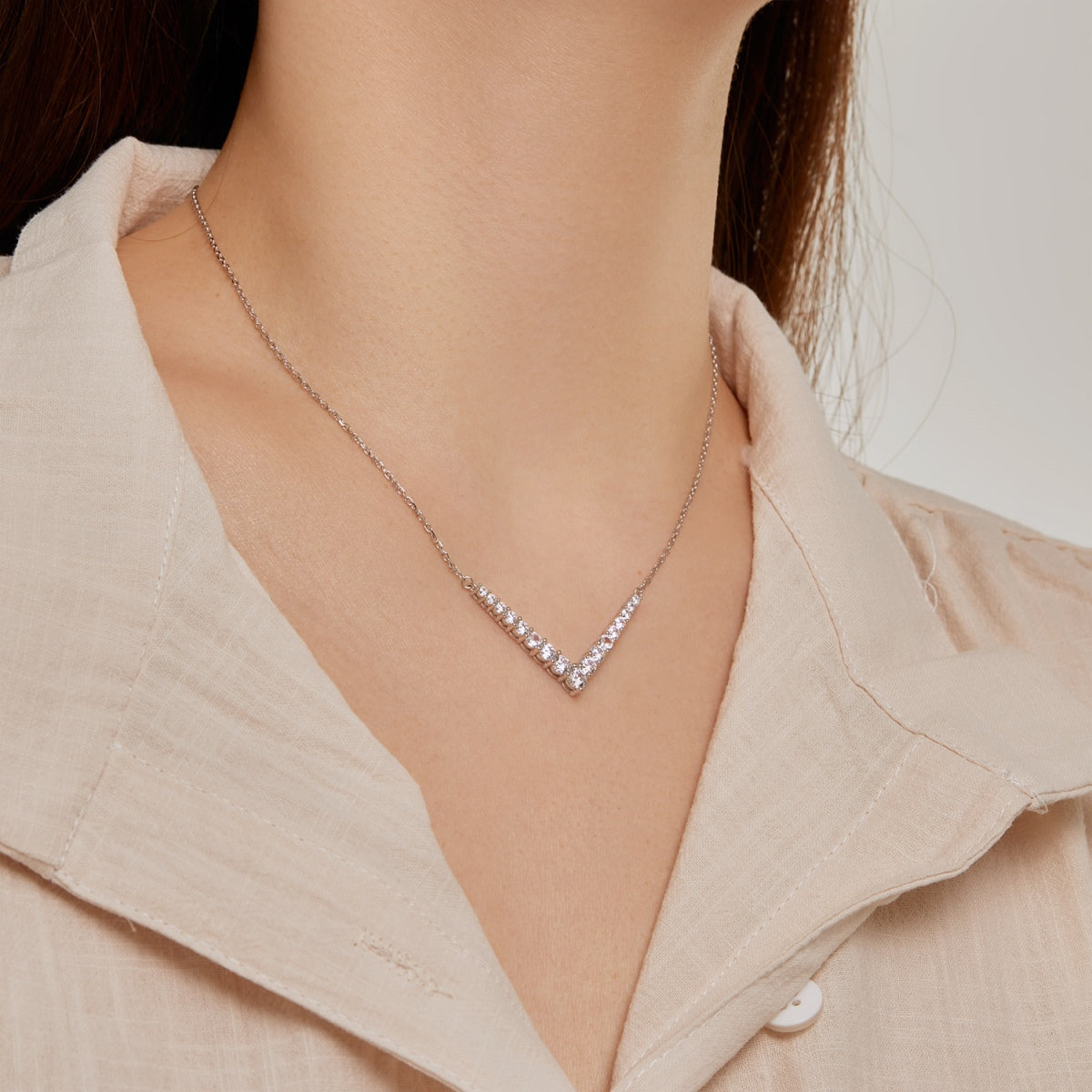 [Violet JW]Ornate Round Cut Necklace