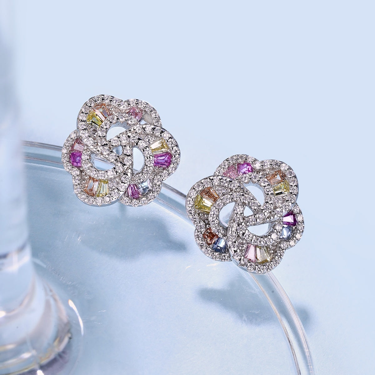 [Violet JW]Exquisite Flower Shape Daily Earrings