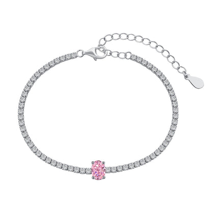 [Violet JW]0.75 Carat Exquisite Oval Cut Daily Bracelet