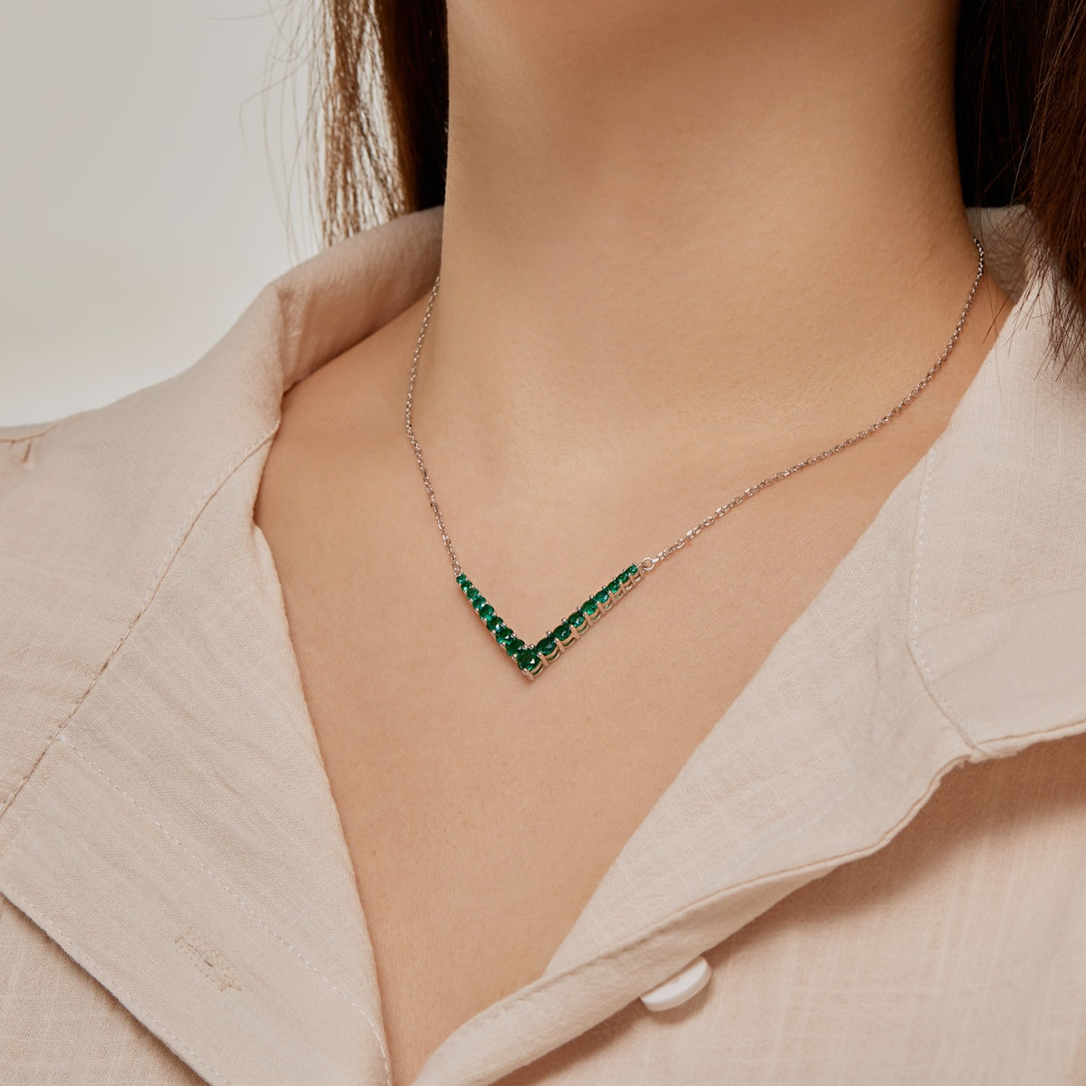 [Violet JW]Ornate Round Cut Necklace