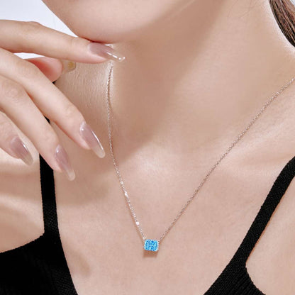 [Violet JW]Luxurious Square Shape Colorful Necalack