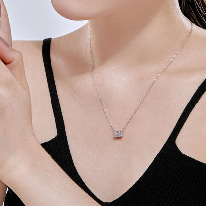 [Violet JW]Luxurious Square Shape Colorful Necalack