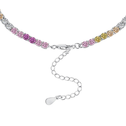[Violet JW]Delicate Colorful Tennis Necklace
