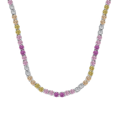 [Violet JW]Delicate Colorful Tennis Necklace