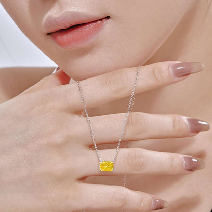 [Violet JW]Luxurious Square Shape Colorful Necalack