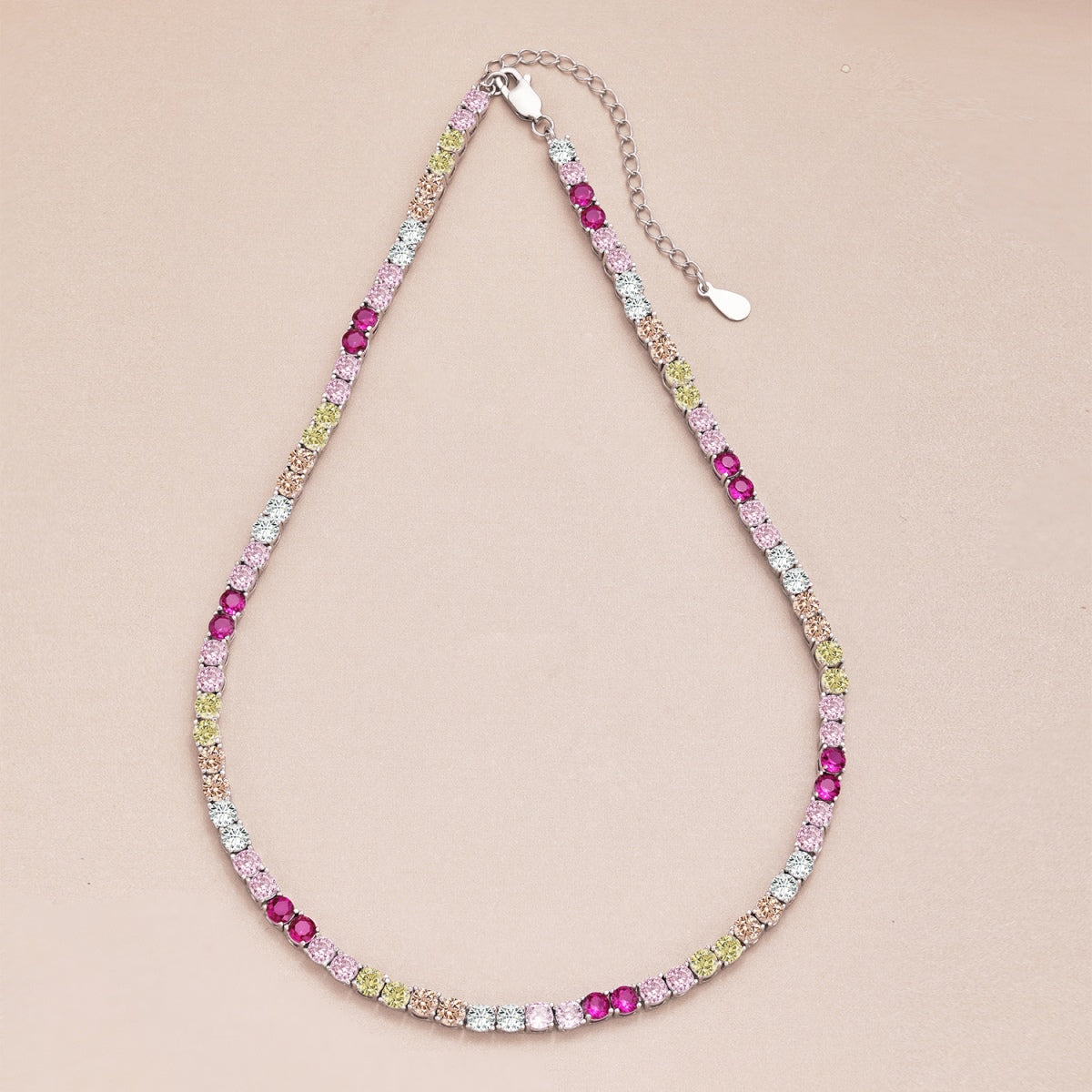 [Violet JW]Delicate Colorful Tennis Necklace