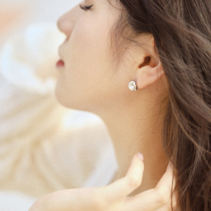 [Violet JW]Dainty Bread Pearl Earrings