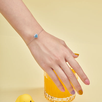 [Violet JW]Sparkling Romantic Heart Shape Lover Bracelet