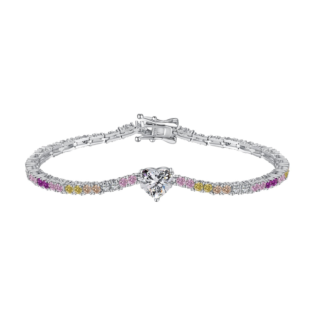 [Violet JW]Delicate Romantic Heart Shape Lover Bracelet
