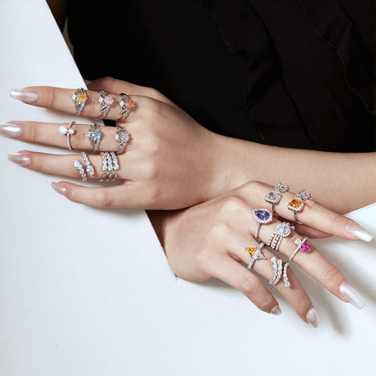 [Violet JW]Unique Vivid Snake Shape Daily Ring