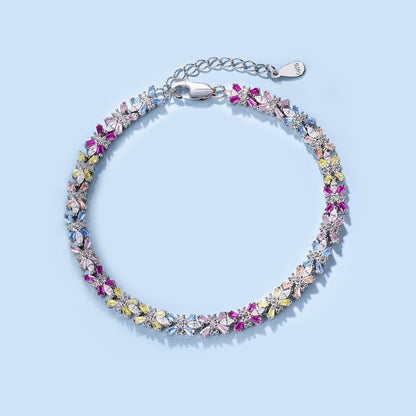[Violet JW]Radiant Colorful Emerald Cut Party Bracelet